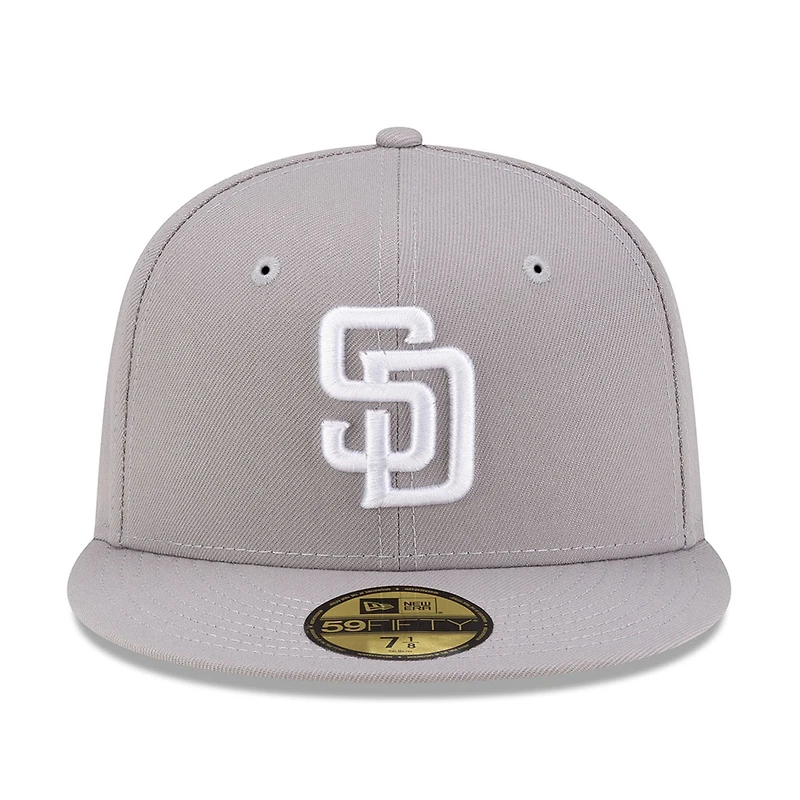 San Diego Padres Gray with White Logo UV New Era 59FIFTY Fitted Hat