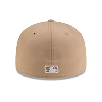 San Diego Padres Camel Brown with White Logo Gray UV New Era 59FIFTY Fitted Hat