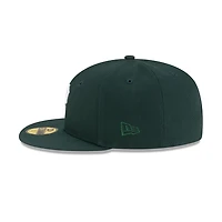 Pittsburgh Pirates Dark Green with White Logo Gray UV New Era 59FIFTY Fitted Hat