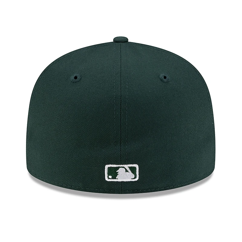 Pittsburgh Pirates Dark Green with White Logo Gray UV New Era 59FIFTY Fitted Hat