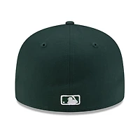Pittsburgh Pirates Dark Green with White Logo Gray UV New Era 59FIFTY Fitted Hat