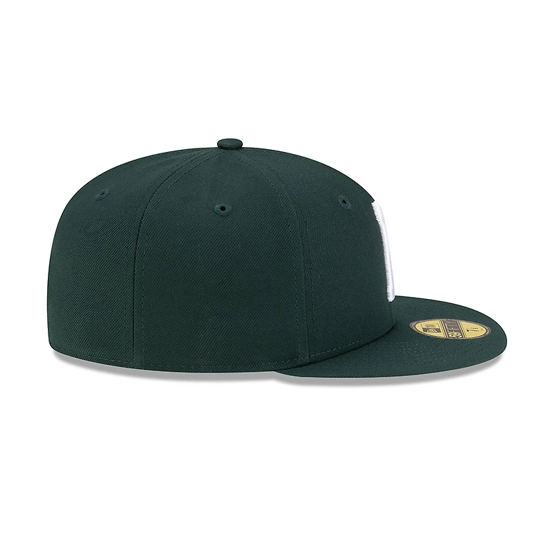 Pittsburgh Pirates Dark Green with White Logo Gray UV New Era 59FIFTY Fitted Hat