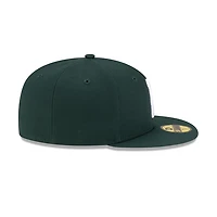 Pittsburgh Pirates Dark Green with White Logo Gray UV New Era 59FIFTY Fitted Hat