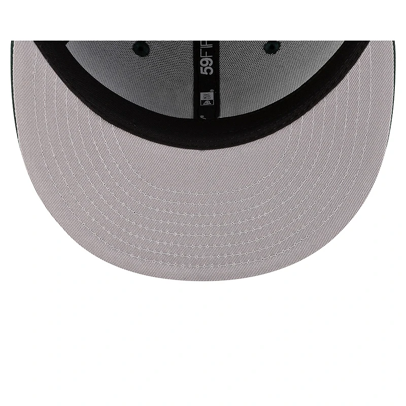 Pittsburgh Pirates Dark Green with White Logo Gray UV New Era 59FIFTY Fitted Hat