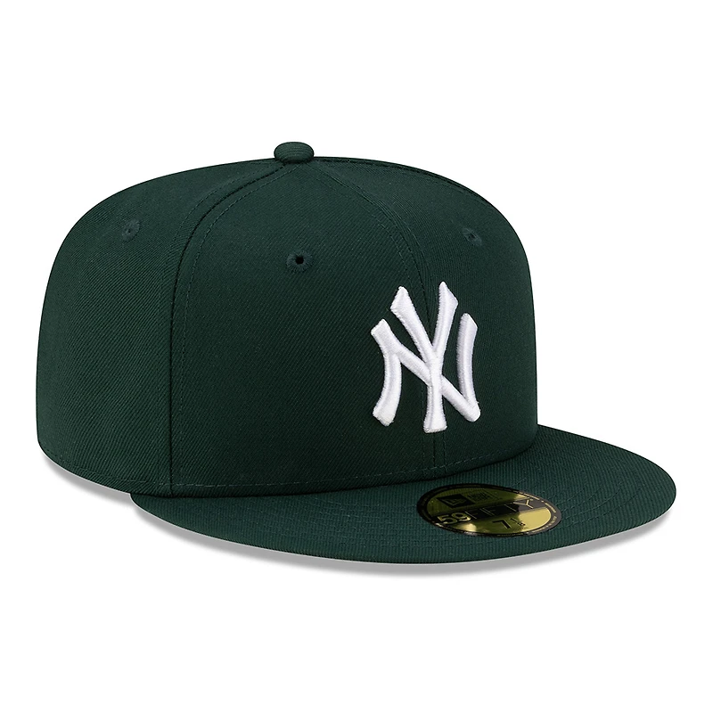 New York Yankees Dark Green with White Logo Gray UV Era 59FIFTY Fitted Hat