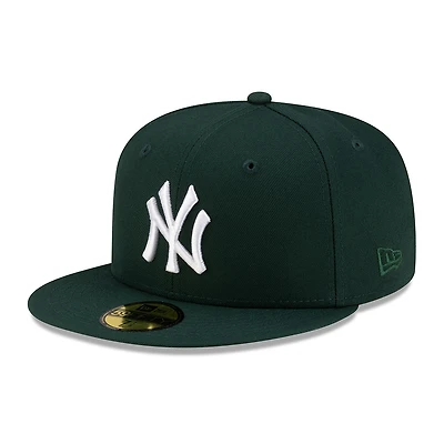 New York Yankees Dark Green with White Logo Gray UV Era 59FIFTY Fitted Hat