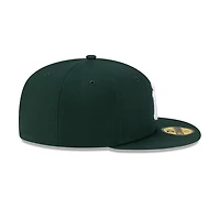 New York Yankees Dark Green with White Logo Gray UV Era 59FIFTY Fitted Hat