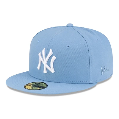 New York Yankees Sky Blue with White Logo Gray UV Era 59FIFTY Fitted Hat