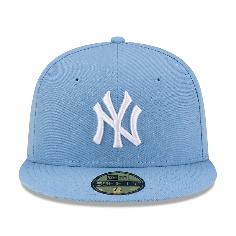 New York Yankees Sky Blue with White Logo Gray UV Era 59FIFTY Fitted Hat