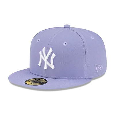 New York Yankees Lavender Purple with White Logo Gray UV Era 59FIFTY Fitted Hat