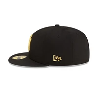 New York Yankees Black with Gold Logo Gray UV Era 59FIFTY Fitted Hat