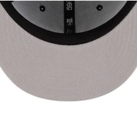 New York Yankees Black on Red Lips Gray UV Era 59FIFTY Fitted Hat