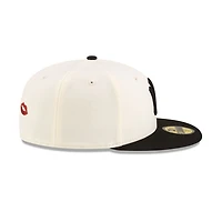 New York Yankees Chrome & Black 2Tone Red Lips Gray UV Era 59FIFTY Fitted Hat