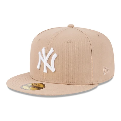 New York Yankees Camel Brown with White Logo Gray UV Era 59FIFTY Fitted Hat