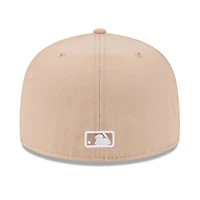 New York Yankees Camel Brown with White Logo Gray UV Era 59FIFTY Fitted Hat
