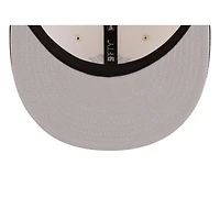 New York Yankees Chrome and Black 2Tone Gray UV Era 59FIFTY Fitted Hat