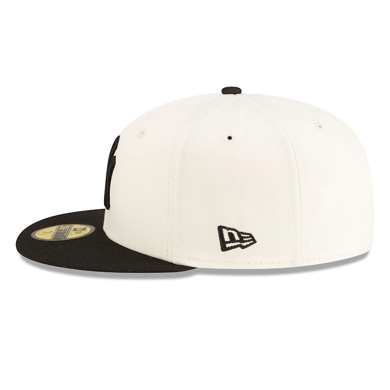New York Yankees Chrome and Black 2Tone Gray UV Era 59FIFTY Fitted Hat