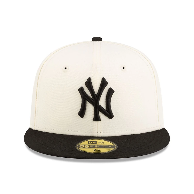 New York Yankees Chrome and Black 2Tone Gray UV Era 59FIFTY Fitted Hat