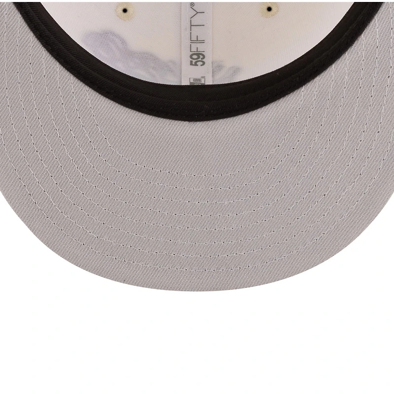 New York Yankes Chrome and Black with Rose Gray UV Era 59FIFTY Fitted Hat