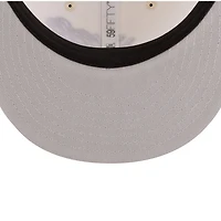 New York Yankes Chrome and Black with Rose Gray UV Era 59FIFTY Fitted Hat