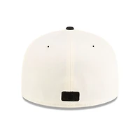 New York Yankes Chrome and Black with Rose Gray UV Era 59FIFTY Fitted Hat