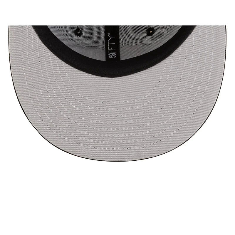 Mexico Black with Red Outline Logo Flag Side Patch Batterman Gray UV New Era 59FIFTY Fitted Hat