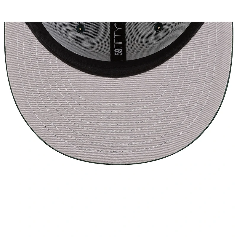 Mexico Dark Green Flag Side Patch Batterman Gray UV New Era 59FIFTY Fitted Hat