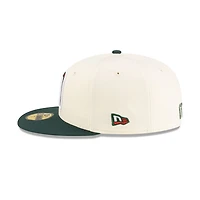 Mexico Chrome and Dark Green Flag Side Patch Batterman Red UV New Era 59FIFTY Fitted Hat