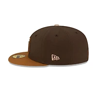 Mexico Walnut and Toasted Peanut 2Tone Flag Side Patch Batterman Tan UV New Era 59FIFTY Fitted Hat