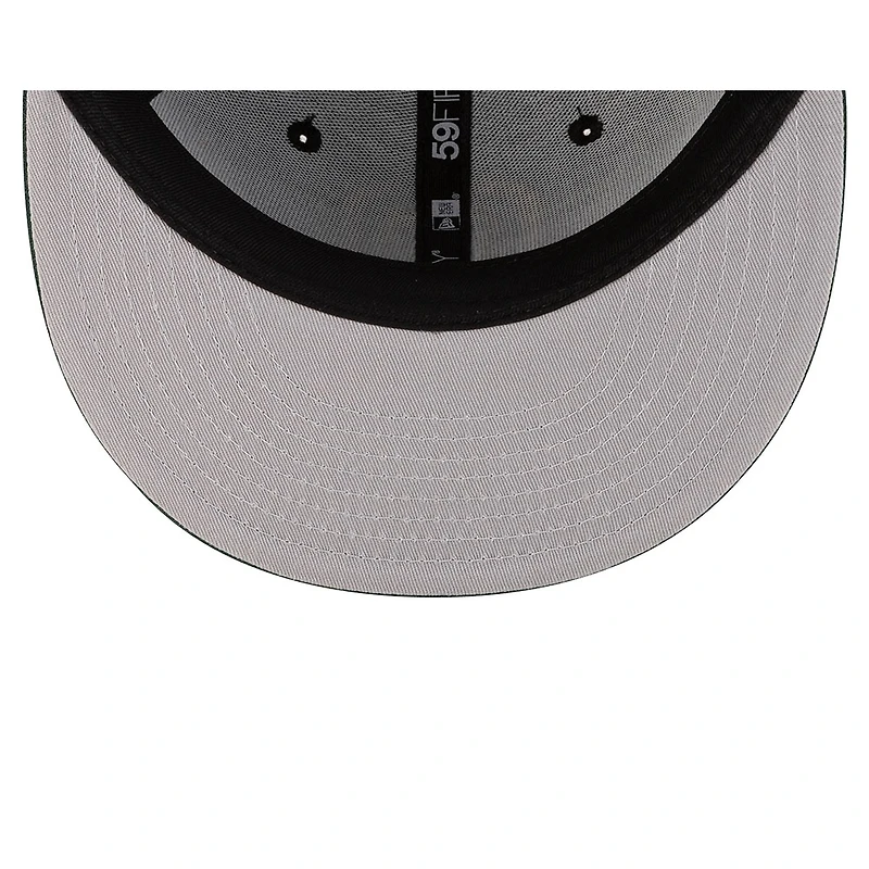 Mexico Black and Dark Green 2Tone Flag Side Patch Batterman Gray UV New Era 59FIFTY Fitted Hat