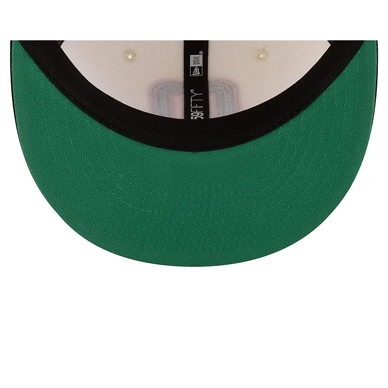 Mexico Chrome and Black 2Tone Red Outline Flag Side Patch Batterman Green UV New Era 59FIFTY Fitted Hat