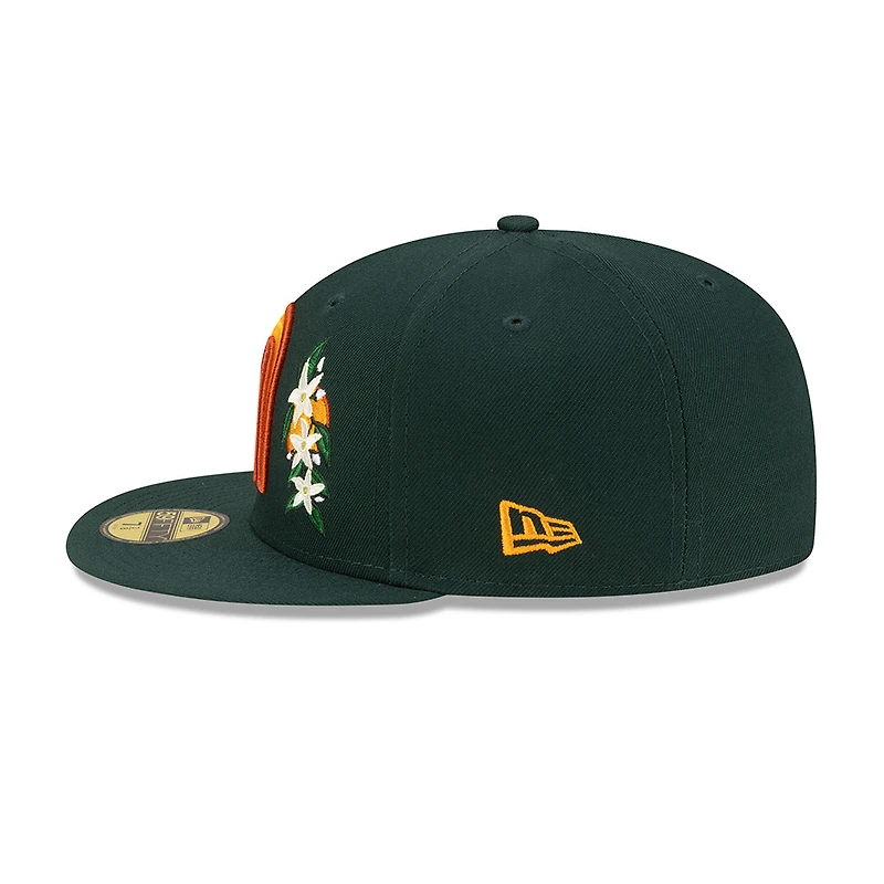 Mexico Dark Green with Flower M Logo Batterman Gray UV New Era 59FIFTY Fitted Hat