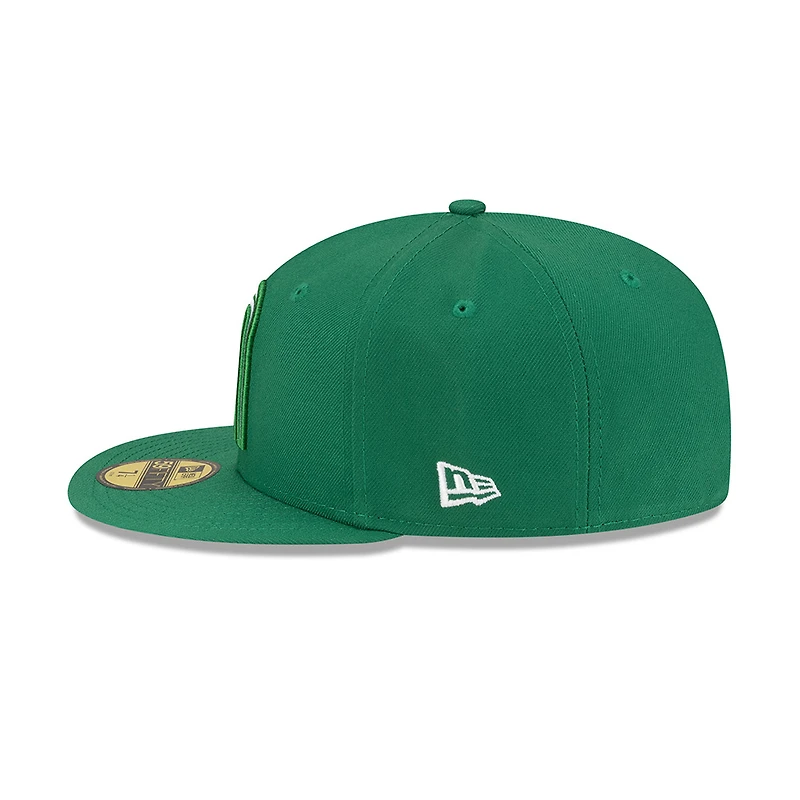 Mexico Kelly Green and White Logo Flag Side Patch Batterman Gray UV New Era 59FIFTY Fitted Hat