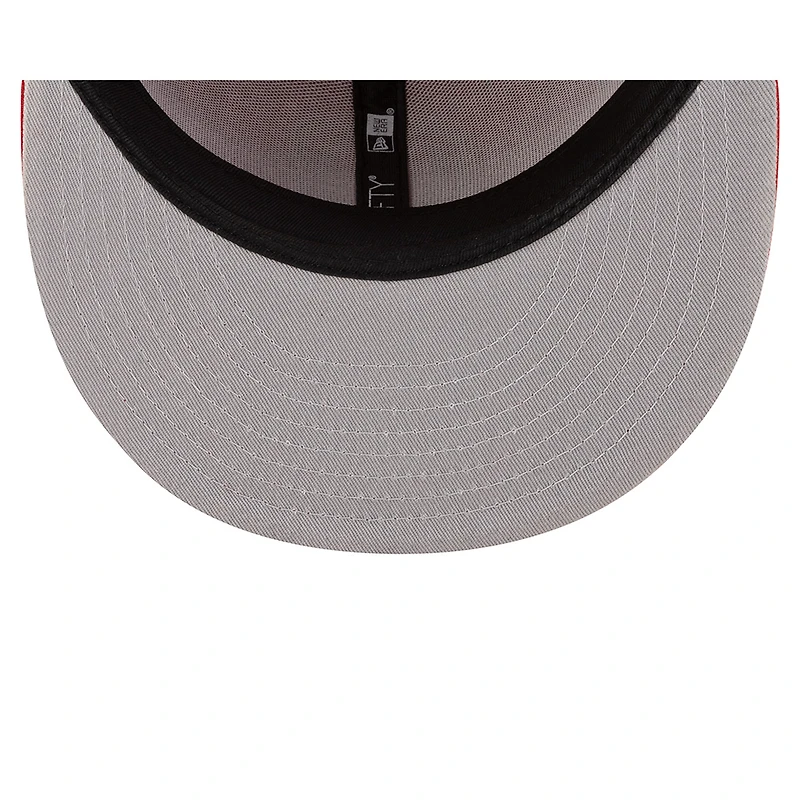 Mexico Red and White Logo Flag Side Patch Batterman Gray UV New Era 59FIFTY Fitted Hat