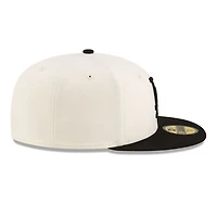 Los Angeles Dodgers Chrome and Black 2Tone Gray UV New Era 59FIFTY Fitted Hat