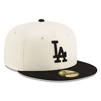 Los Angeles Dodgers Chrome and Black 2Tone Gray UV New Era 59FIFTY Fitted Hat