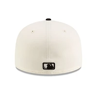 Los Angeles Dodgers Chrome and Black 2Tone Gray UV New Era 59FIFTY Fitted Hat