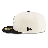 Los Angeles Dodgers Chrome and Black 2Tone Gray UV New Era 59FIFTY Fitted Hat