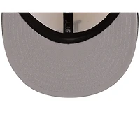 Los Angeles Dodgers Chrome and Black 2Tone Gray UV New Era 59FIFTY Fitted Hat