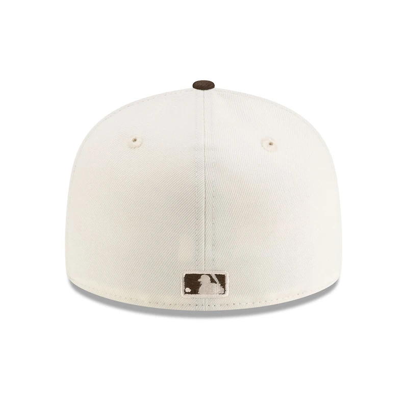 Los Angeles Dodgers Chrome and Walnut Brown 2Tone Gray UV New Era 59FIFTY Fitted Hat