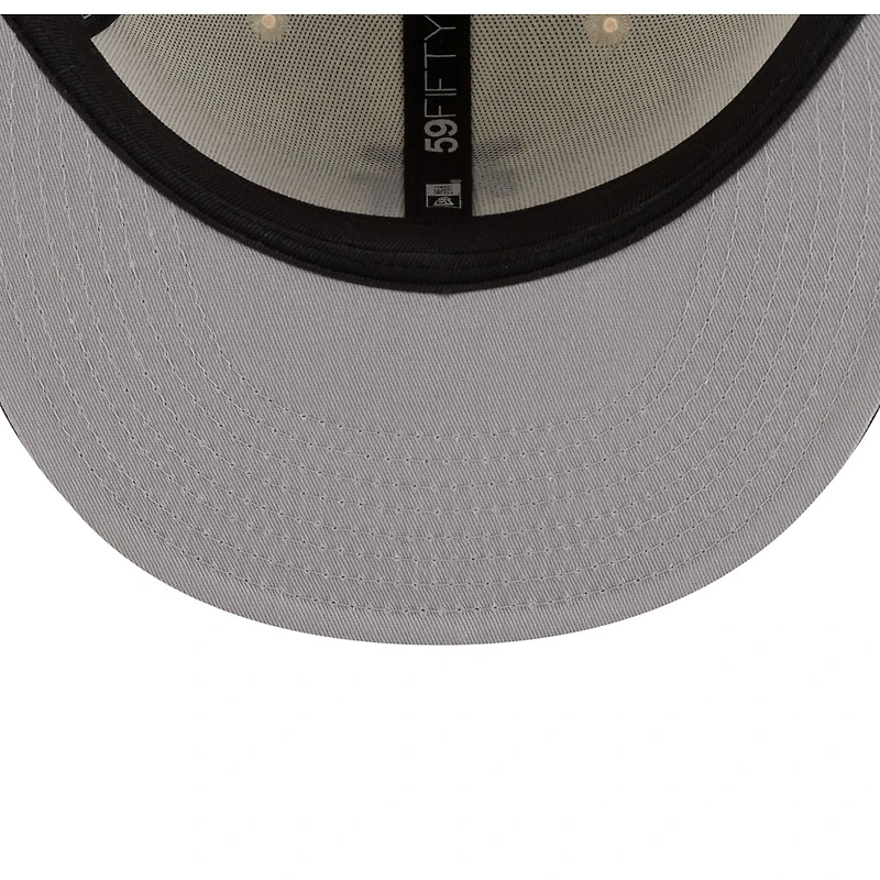 Los Angeles Dodgers Chrome and Walnut Brown 2Tone Gray UV New Era 59FIFTY Fitted Hat