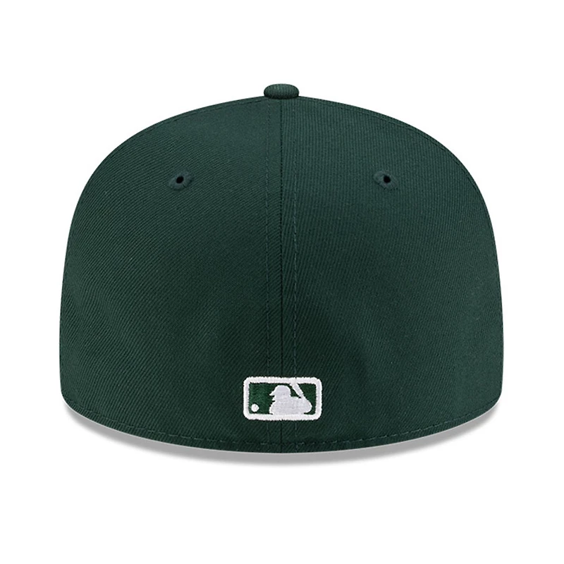 Los Angeles Dodgers Dark Green with White Logo Gray UV New Era 59FIFTY Fitted Hat