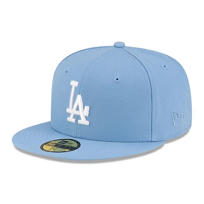 Los Angeles Dodgers Sky Blue with White Logo Gray UV New Era 59FIFTY Fitted Hat
