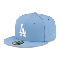 Los Angeles Dodgers Sky Blue with White Logo Gray UV New Era 59FIFTY Fitted Hat