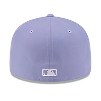 Los Angeles Dodgers Lavender Purple with White Logo Gray UV New Era 59FIFTY Fitted Hat
