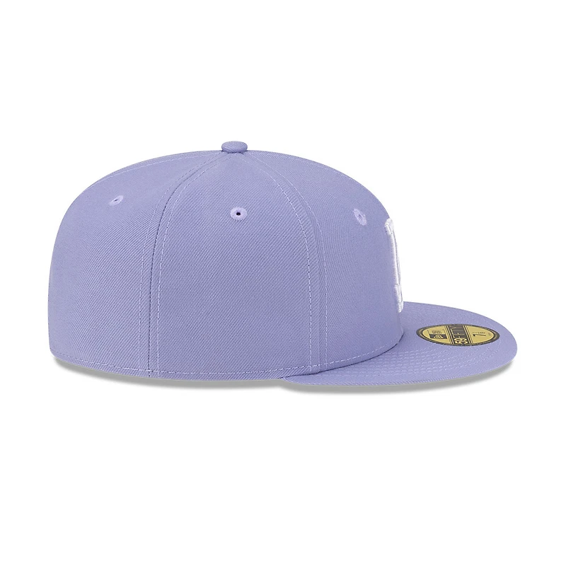 Los Angeles Dodgers Lavender Purple with White Logo Gray UV New Era 59FIFTY Fitted Hat