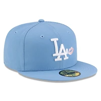 Los Angeles Dodgers Sky Blue with Pink Lips UV New Era 59FIFTY Fitted Hat