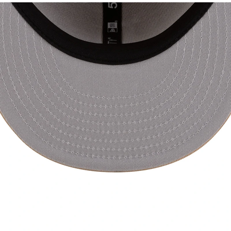 Los Angeles Dodgers Camel Brown with White Logo Gray UV New Era 59FIFTY Fitted Hat