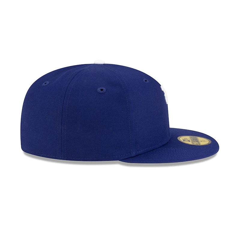 Los Angeles Dodgers Royal Blue Upside Down Logo Gray UV New Era 59FIFTY Fitted Hat