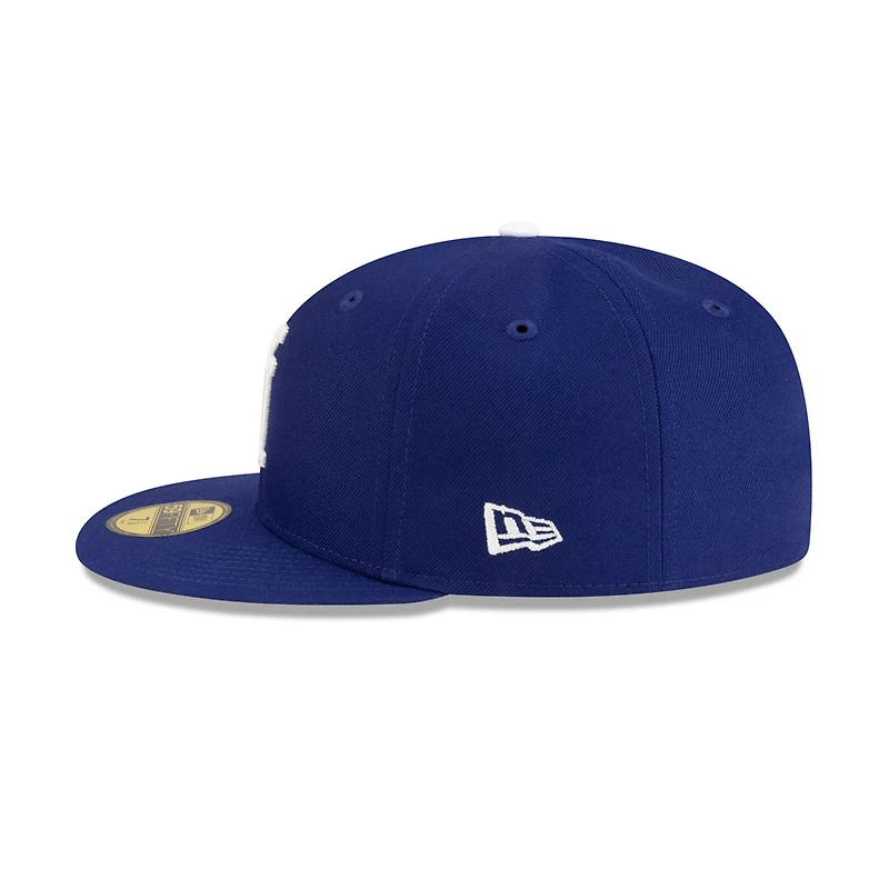 Los Angeles Dodgers Royal Blue Upside Down Logo Gray UV New Era 59FIFTY Fitted Hat